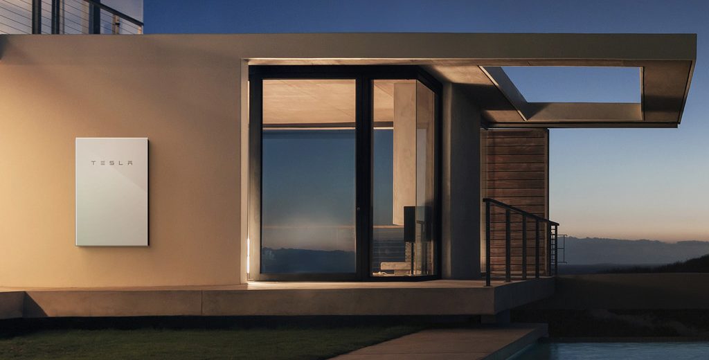 Tesla Powerwall installed on a modern, stylish home in Malta with sleek, minimalist design